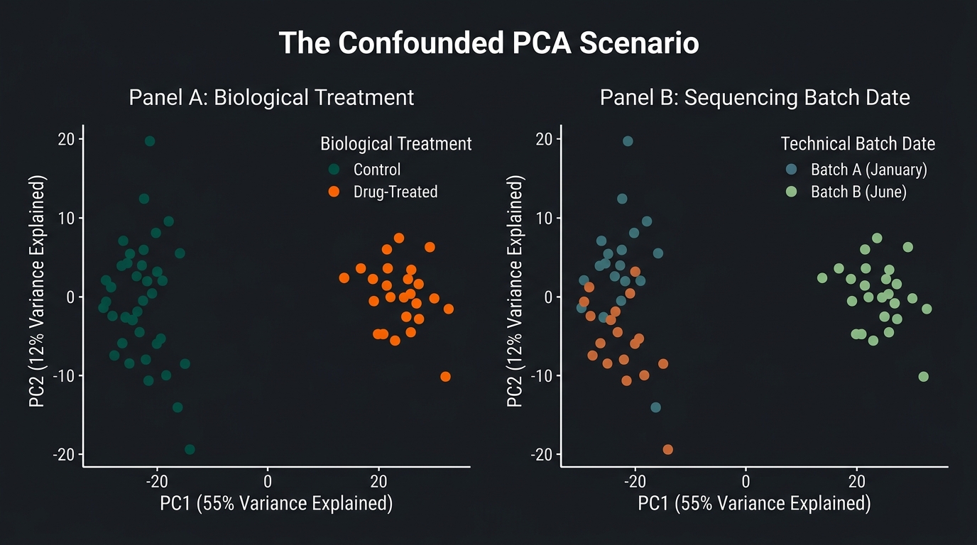 The Confounded PCA Scenario